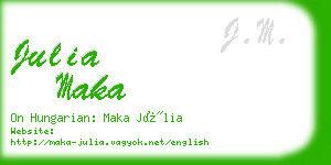 julia maka business card